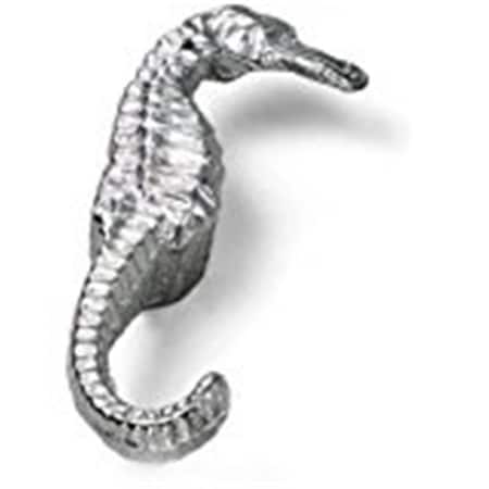 Grilltown Oceana Sea Horse Knob - Left Side Facing, Polished Chrome GR1625541